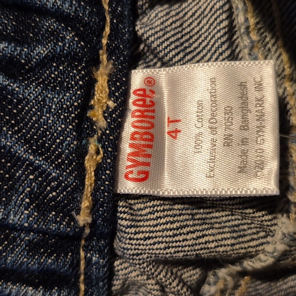 Gymboree girls 4T Flower Showers line jeans with adjustable waist, HTF NWT - Picture 4 of 5